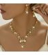SET690 - Bridal Rhinestone Teardrop Necklace Set